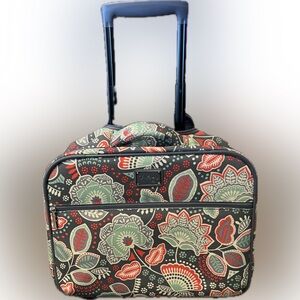 Vera Bradley Nomadic Floral Rolling Work Bag Luggage